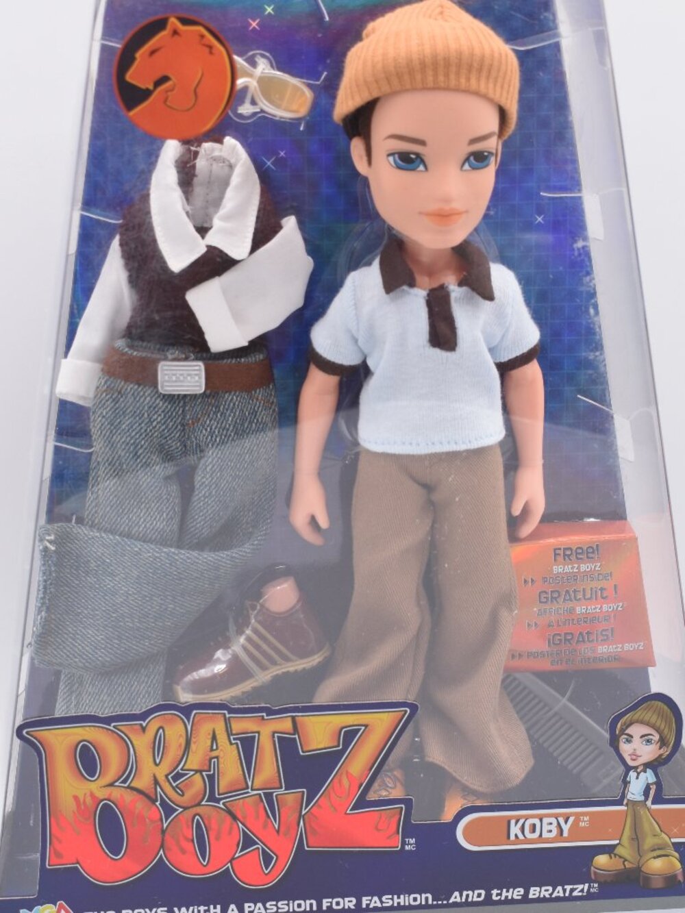 2023 Bratz Boys KOBY Doll W/2 Complete Outfits and Poster NRFB - Picture 2 of 11